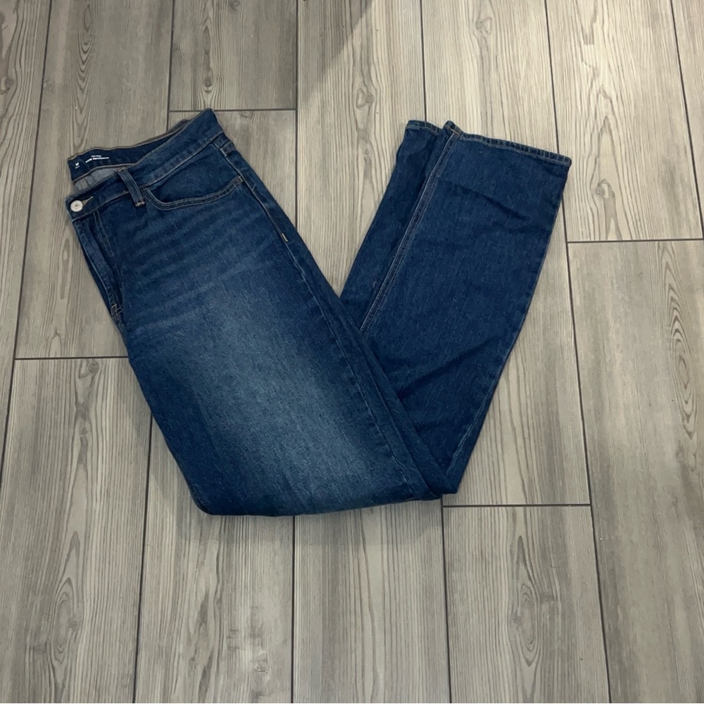 Classic Blue Denim boyfriend mid rise Jeans
